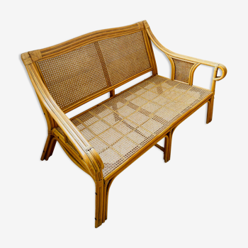 Rattan bench and canning