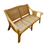 Rattan bench and canning