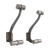 Pair of aluminum patères