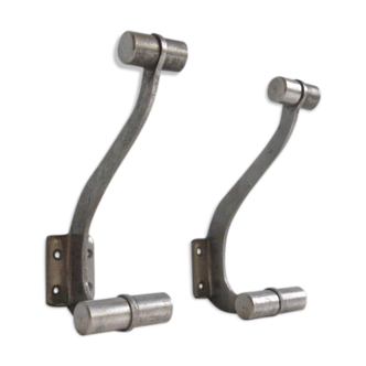 Pair of aluminum patères