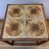 1960s aksel kjersgaard rosewood tiled coffee table