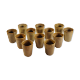 Lot of 12 sandstone cups