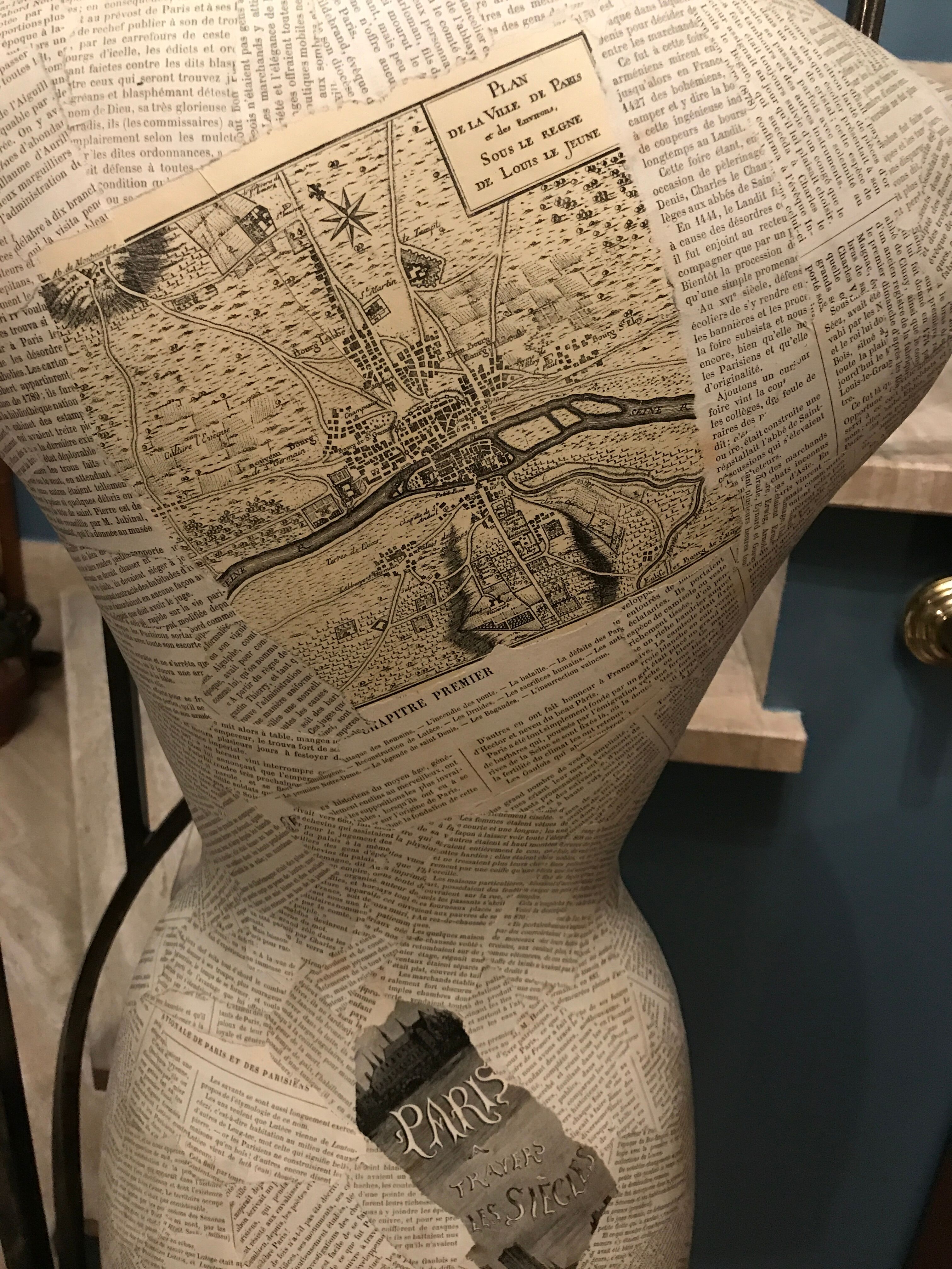 Buste de mannequin de couture Stockman vintage taille 38