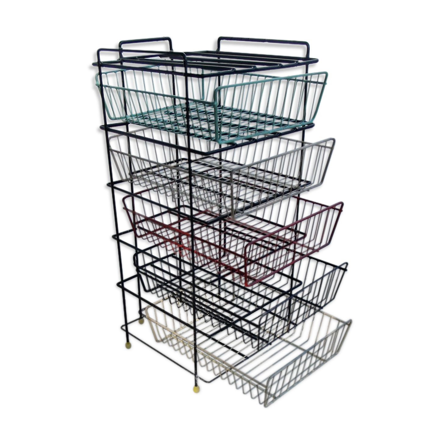 Vintage trolley storage rack 1950