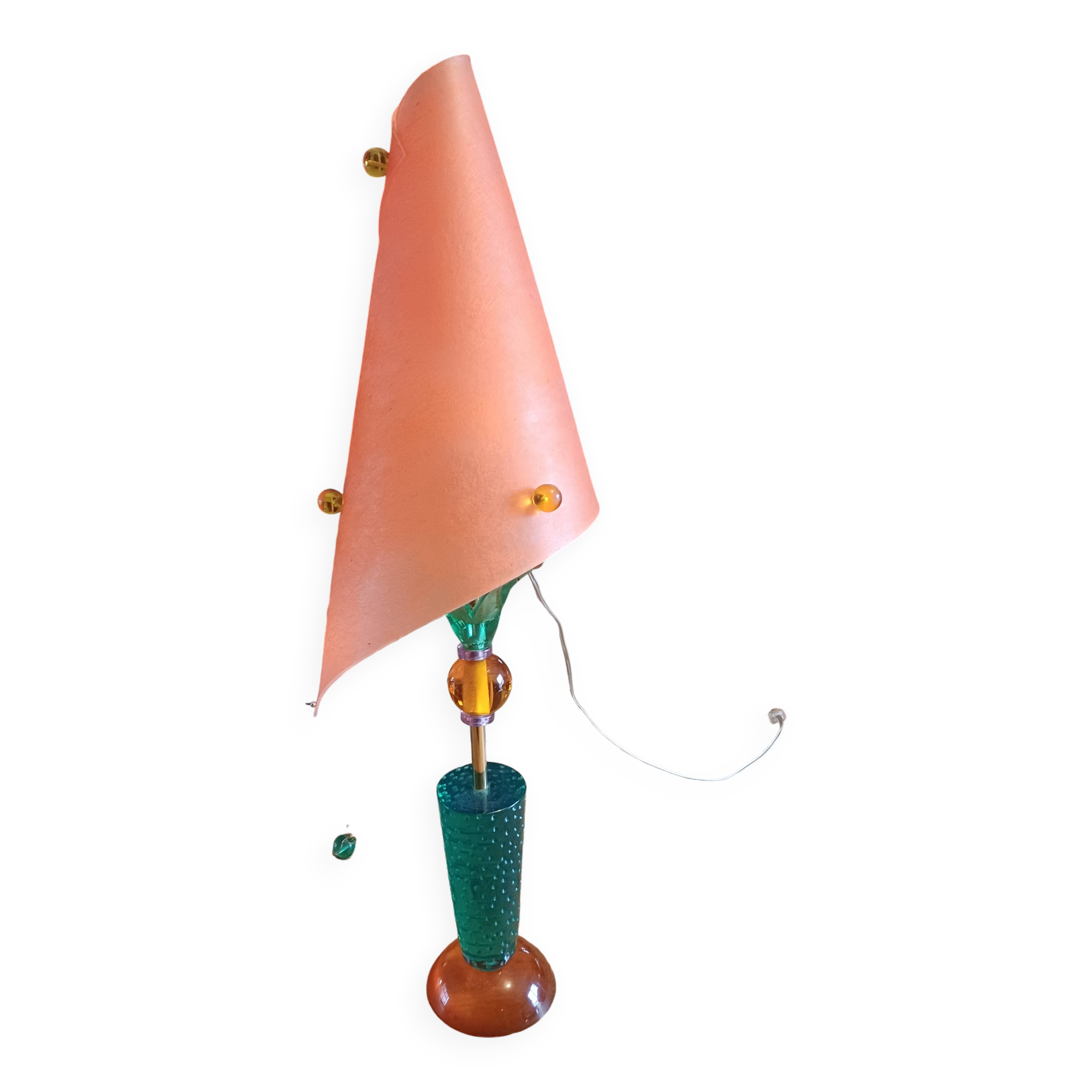 Lampe vintage plastique