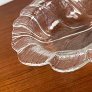 Small vintage bowl from the Eden series in glass by Lars Hellsten for Orrefors, Sweden, 1970s.