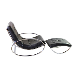 fauteuil et repose-pied