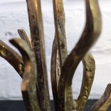 Brutalist Bronze Sculpture Candle Holder or Vase by Heinz Goll