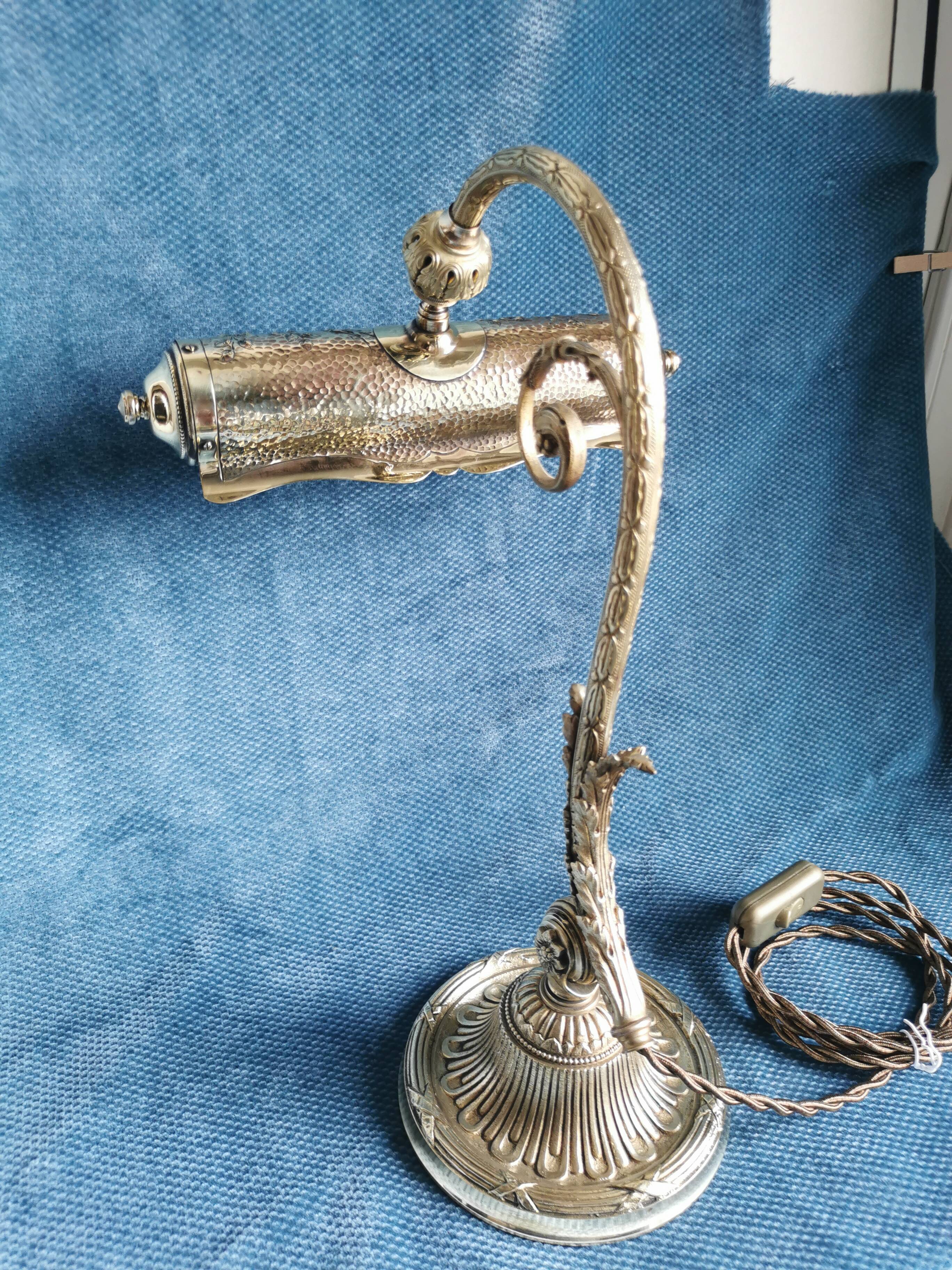 Piano lamp or atmosphere in bronze, early twentieth century era