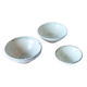 Antique Handmade Ceramic Bowls, Set of Three, Italy 1900 circa
