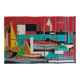Gouache on paper signed mid-20th century boats port 1959
