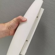 Applique Paulmann avec abat-jour en verre opalin blanc