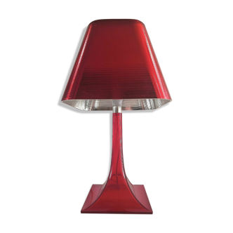 Lampe en plastique rouge design années 90