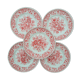 5 assiettes porcelaine anglaise Staffordshire