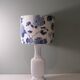 White mid-century ceramic table lamp