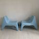 Pair of Bunso children's outdoor armchairs by Ikea Design Thomas Sandell