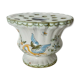 Vase pique fleurs bouquetiere en faience de Moustiers lallier