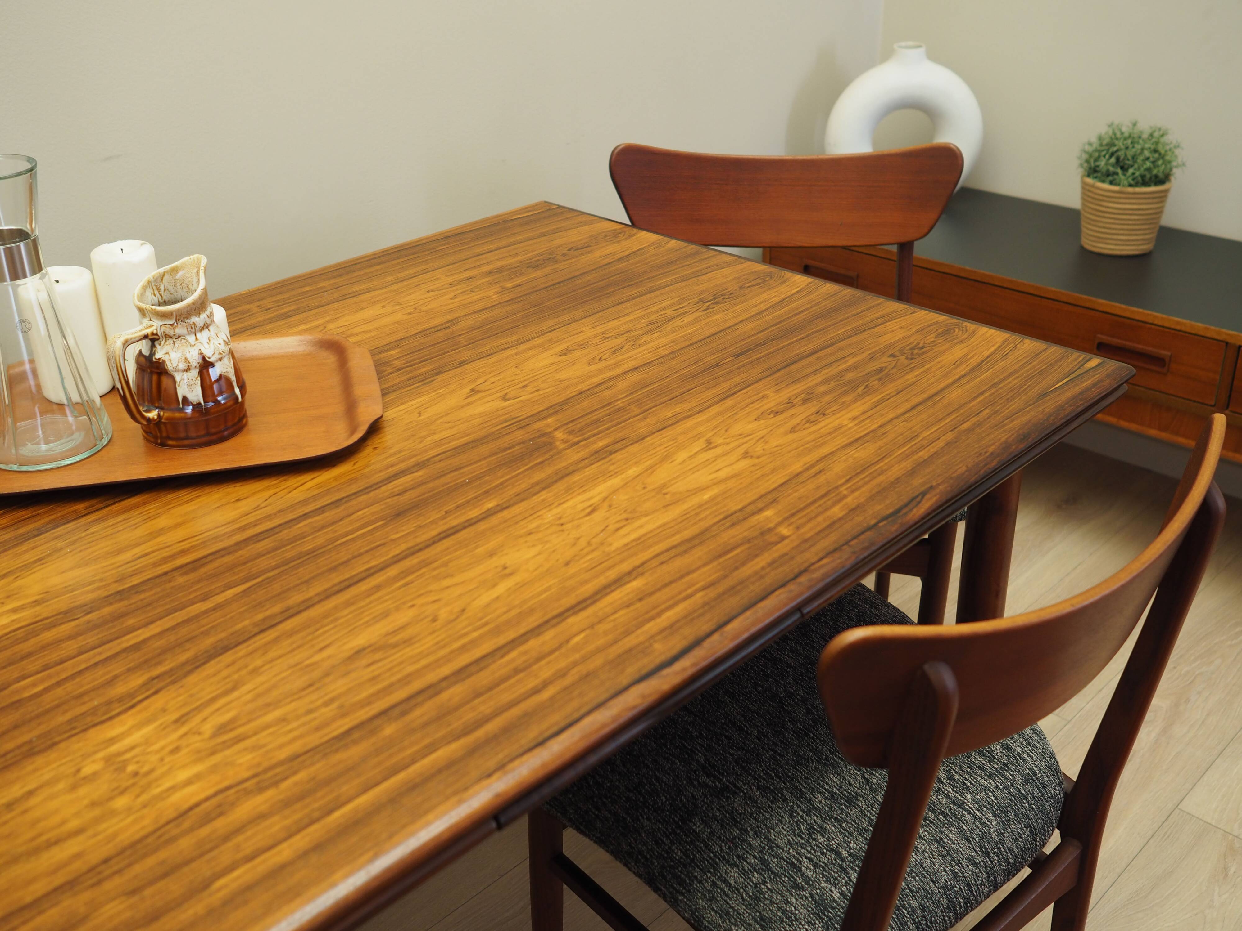 Set of four teak chairs, Danish design, 1970s, production: Denmark