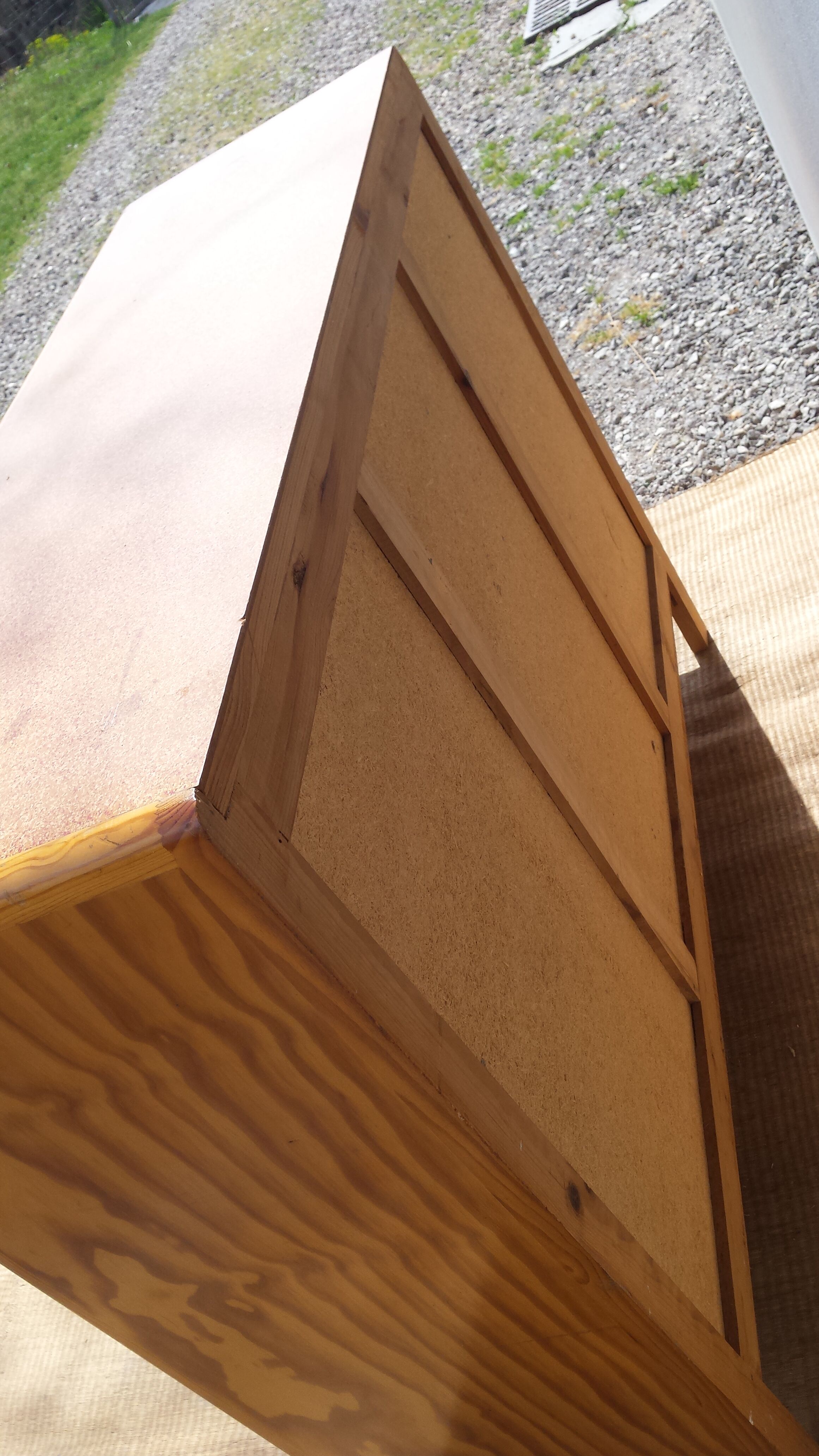 Buffet mado bas couleur miel