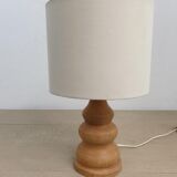 Vintage lamp in natural wood