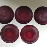 Arcoroc Sierra Ruby dessert plates