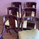 6 mahogany gondola chairs.