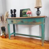 Patinated Balinese console