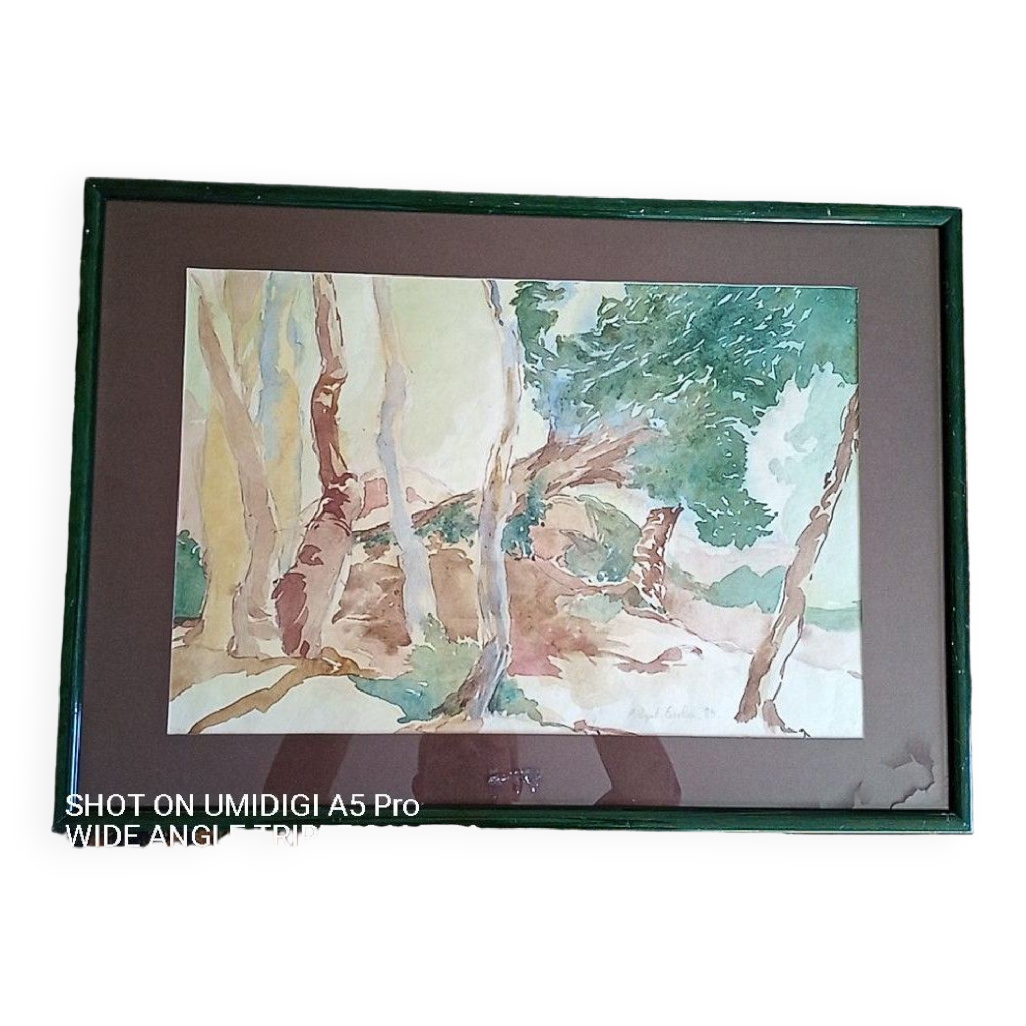 Pascale Rigat-Esselin (born in 1952) - watercolor - 32 x 48 cm - signed, dated 89