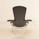 Fauteuil "Bird" noir par Harry Bertoia pour Knoll 80's