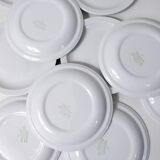 10 Sarreguemines dessert plates in vintage PYROBLAN porcelain