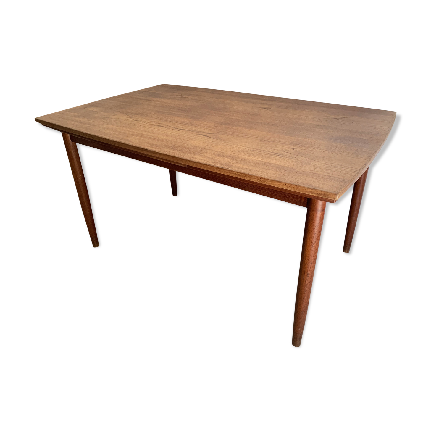 Vintage Danish dining table from the 60s extendable teak