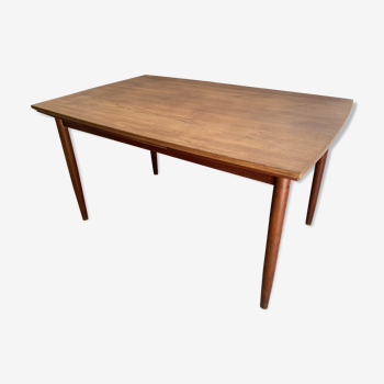 Vintage Danish dining table from the 60s extendable teak
