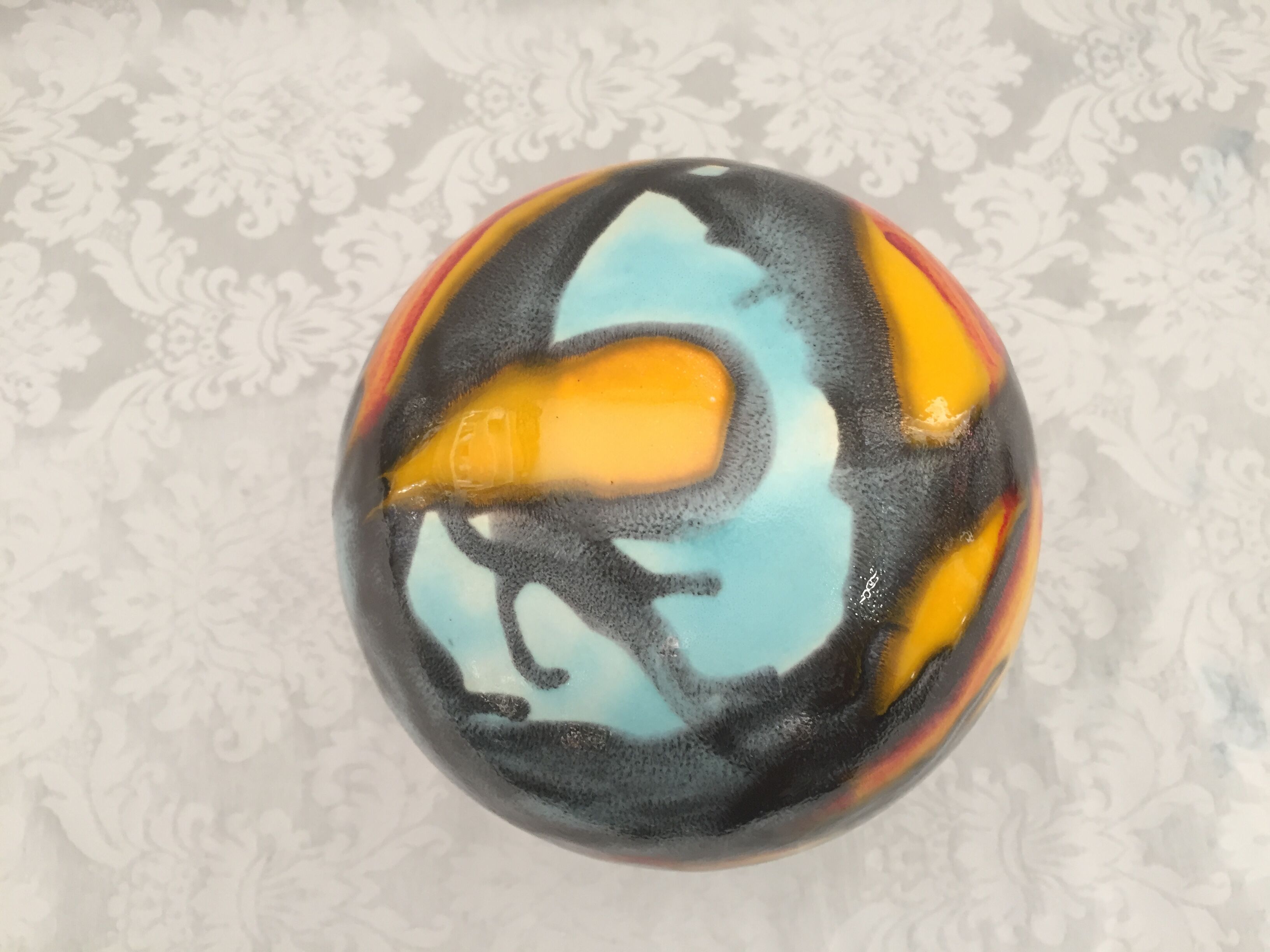 Vase atypical ball original Harro Berger Vienne
