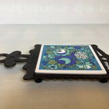 Blue teapot trivet Japan