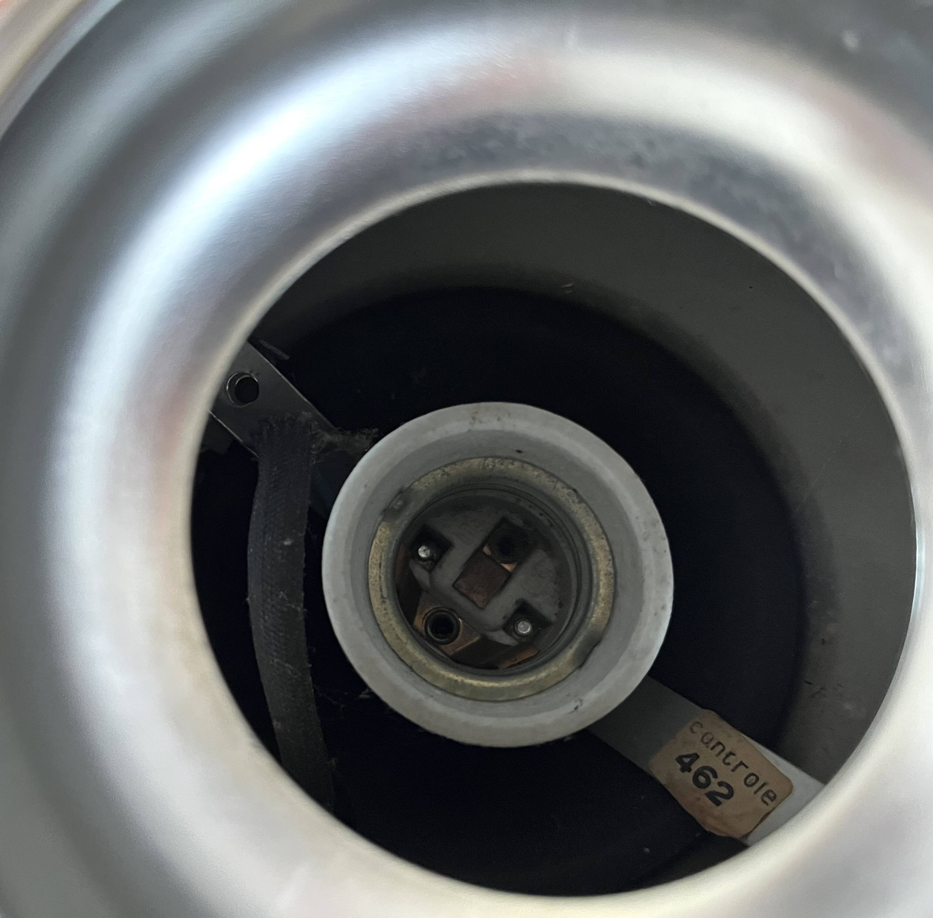 Eyeball Lita chrome metal wall light