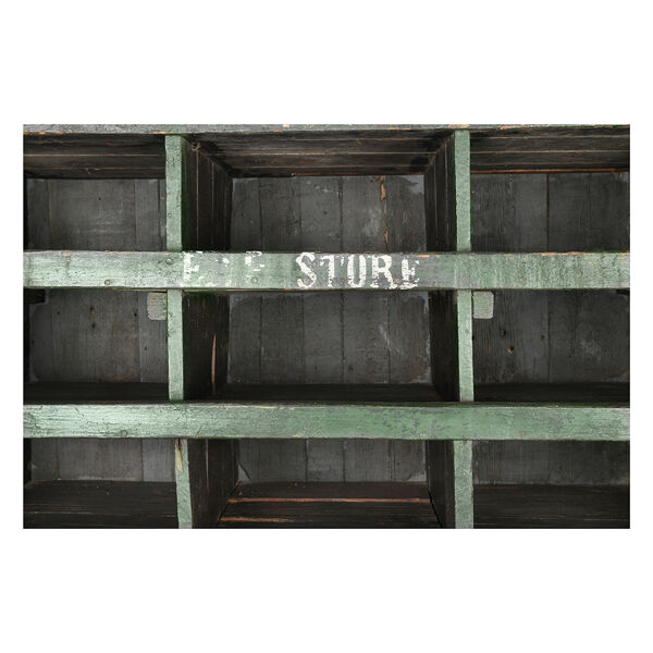 Meuble d’atelier en bois à 60 casiers