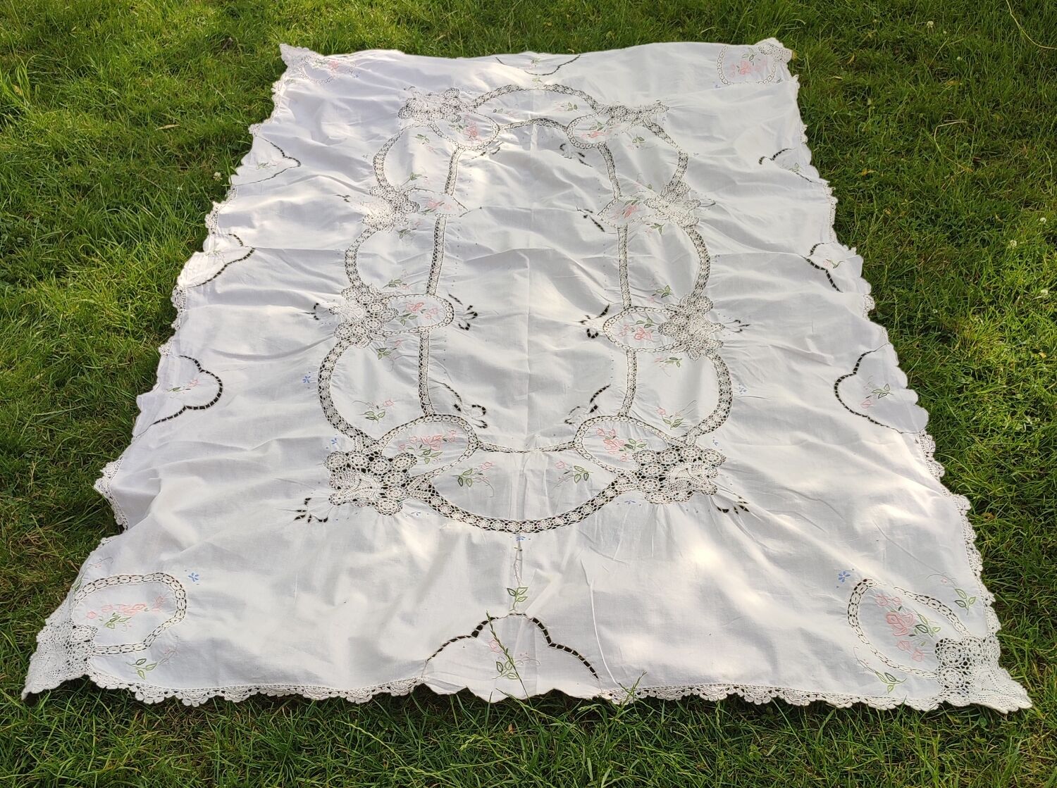 Embroidered tablecloth