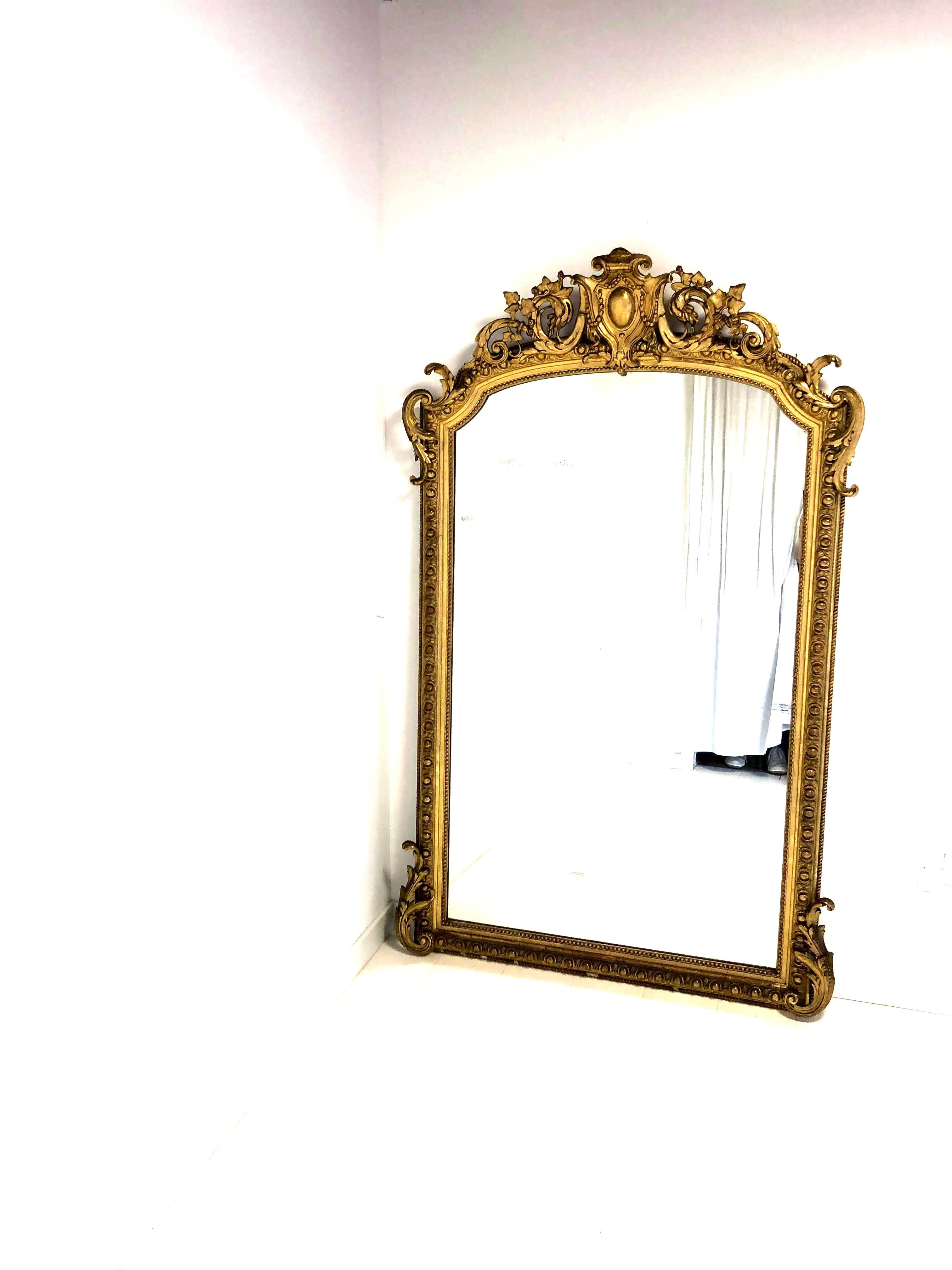 Large mirror Napoleon III 117x186cm