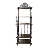 Napoleon III music or sheet music cabinet in blackened wood