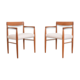 Danish Teak Armchairs by H. W. Klein for Bramin, Set of 2
