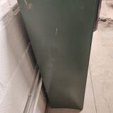10-compartment metal locker with hinged door from the 50s