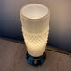 Vintage lamp in opaline and metal from the 50s
