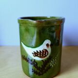 Ceramic bird pitcher.