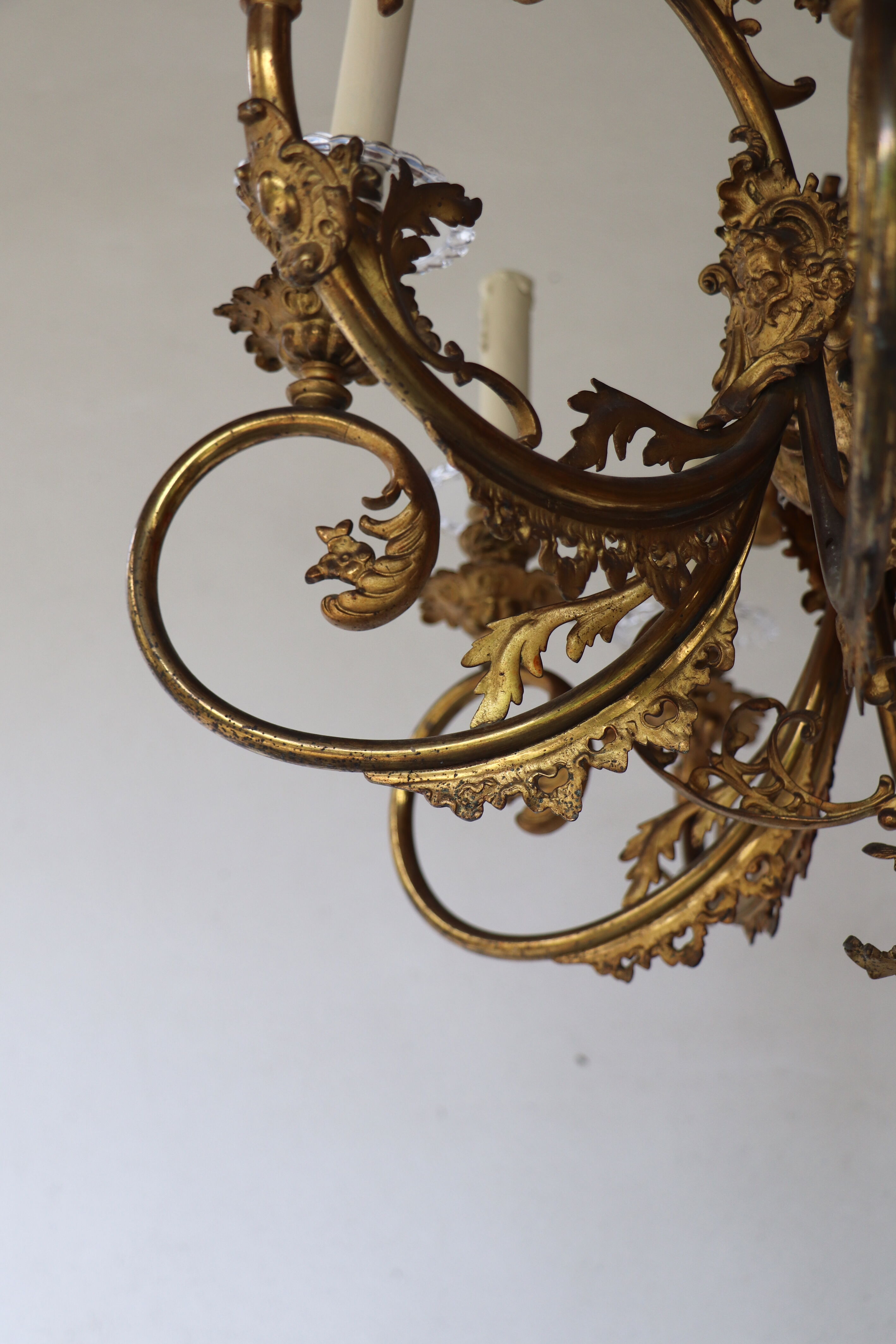 Golden bronze lustre XlX angelots