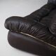 Vintage brown three seater leather sofa, 1970-1980s