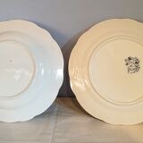 Dishes duo Longchamps Robert Charbonnier end 19th