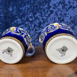 Pair of Gien Earthenware Pitchers, 20th Century