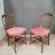 Paire de chaise dorées  Napoleon III