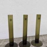 Green glass soliflores