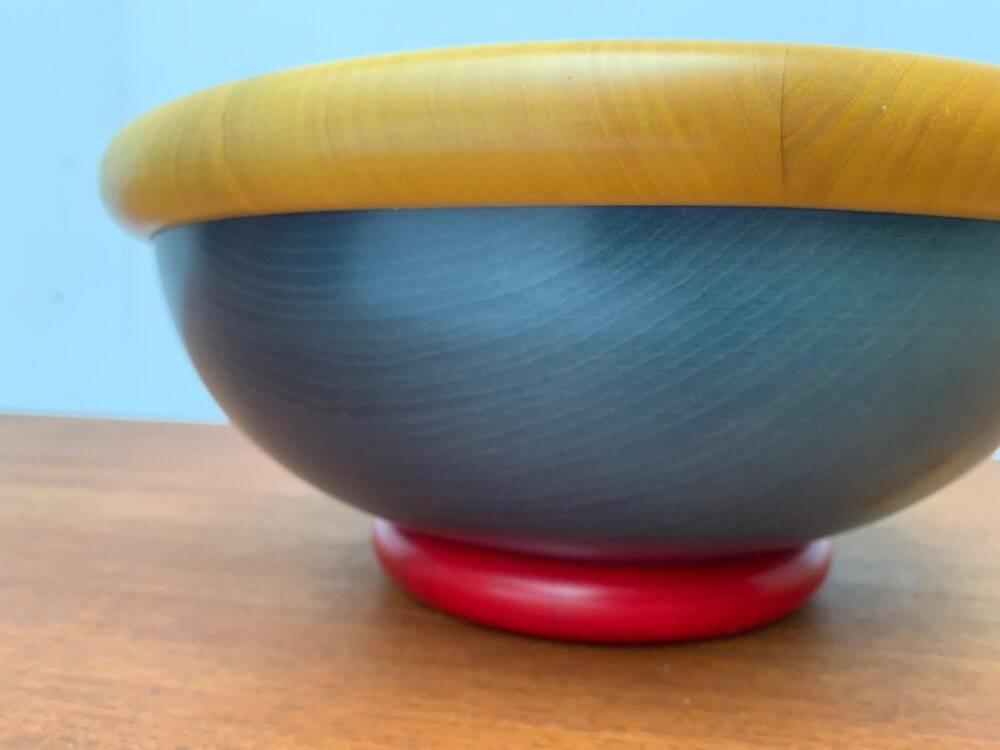 Postmodern Italian Wooden Bowl by Pietro Manzoni